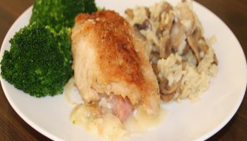 Chicken Cordon Bleu with Risotto website Chicken Cordon Bleu with Risotto website